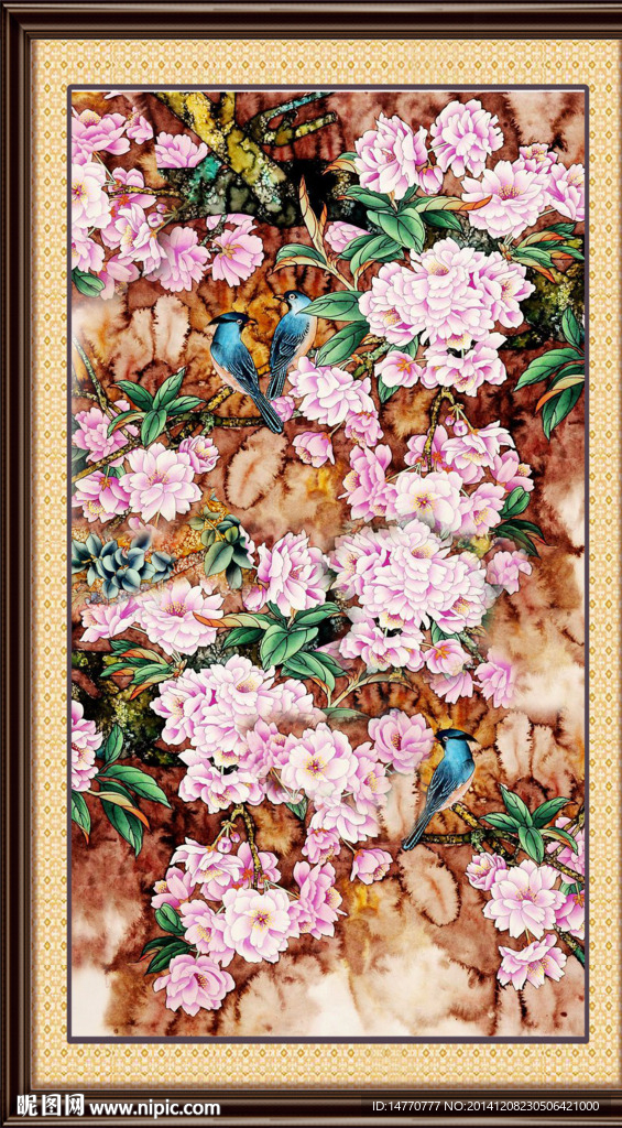 花开富贵装饰画