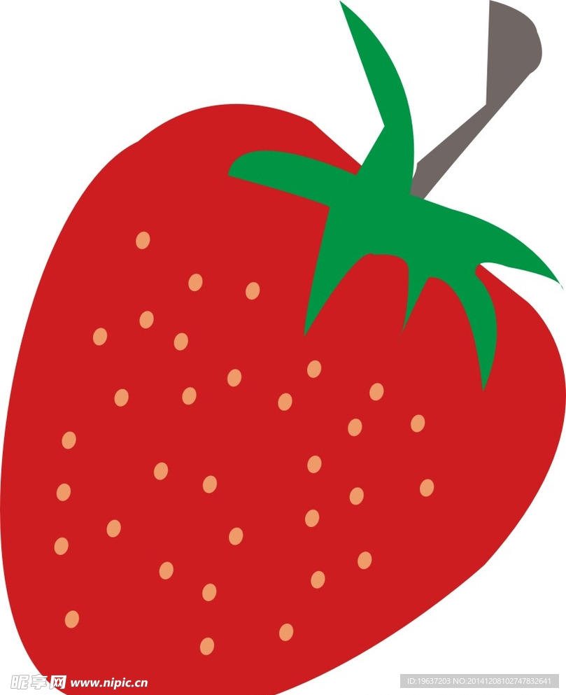 草莓水果CDR矢量图