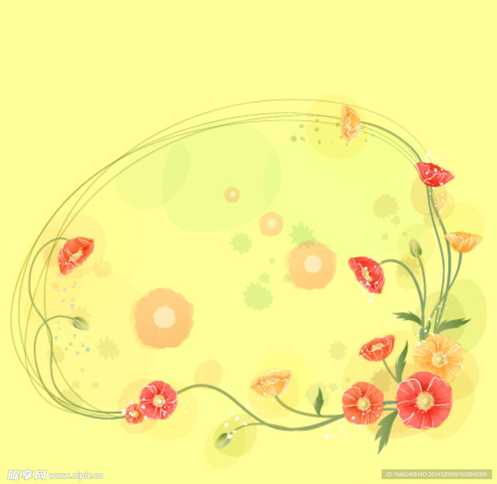 花朵 花边
