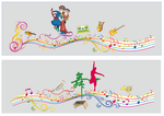 音乐墙素材