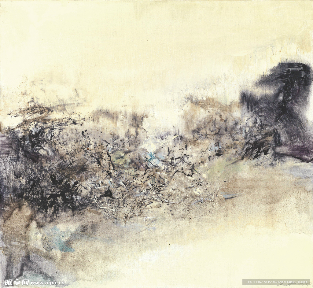 赵无极油画 抽象