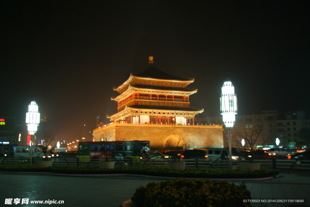 西安街景夜拍