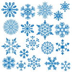 蓝色雪花