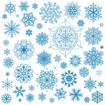 蓝色雪花