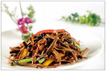 茶树菇炒鳝丝