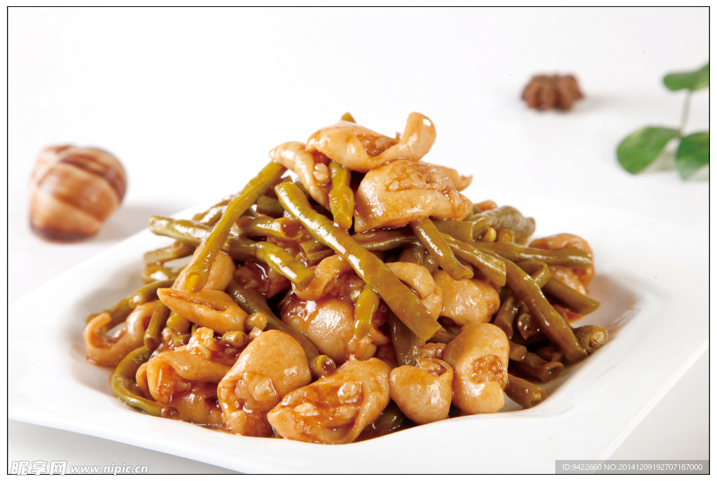 酸豆角炒肥肠