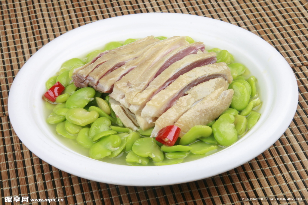 咸鸭蒸豆瓣