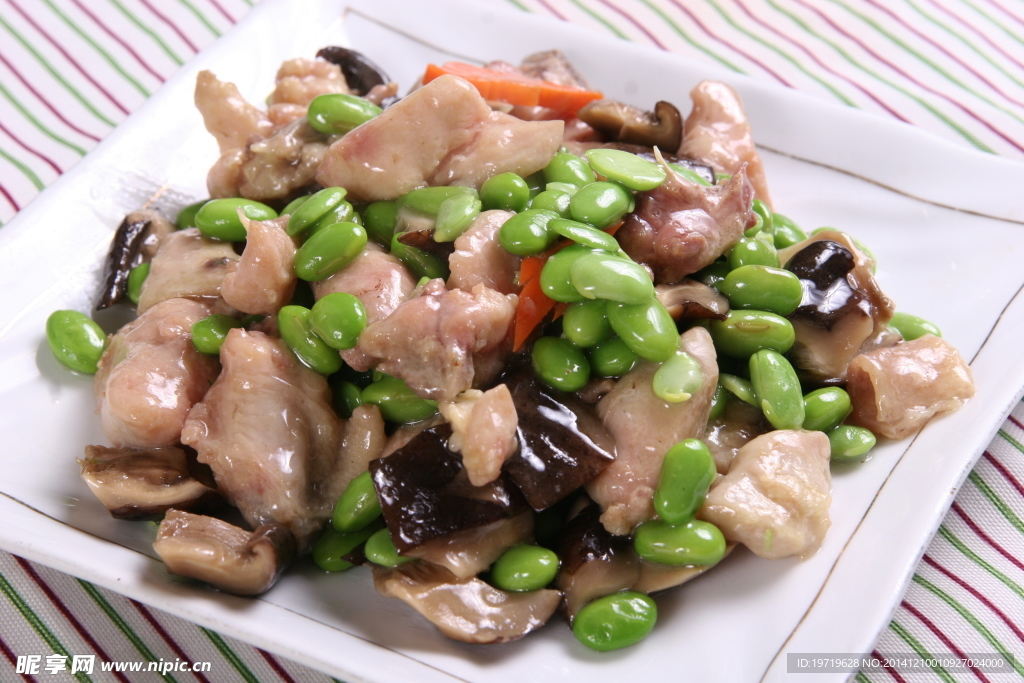 香菇毛豆滑仔鸡