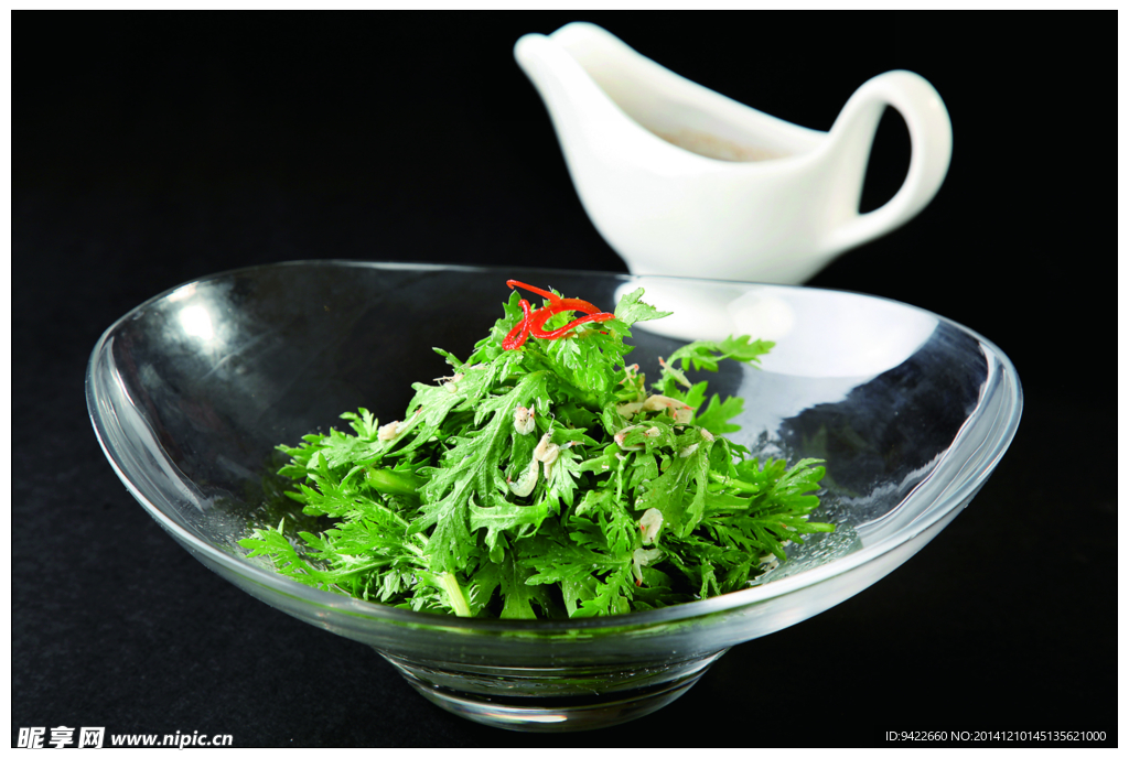 捞汁茼蒿