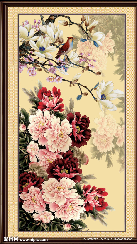 花开富贵装饰画