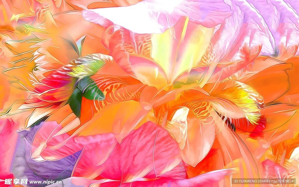 抽象花卉
