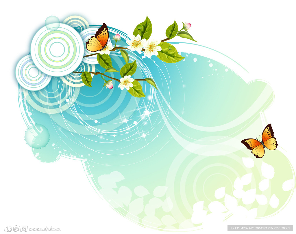 艳丽花纹