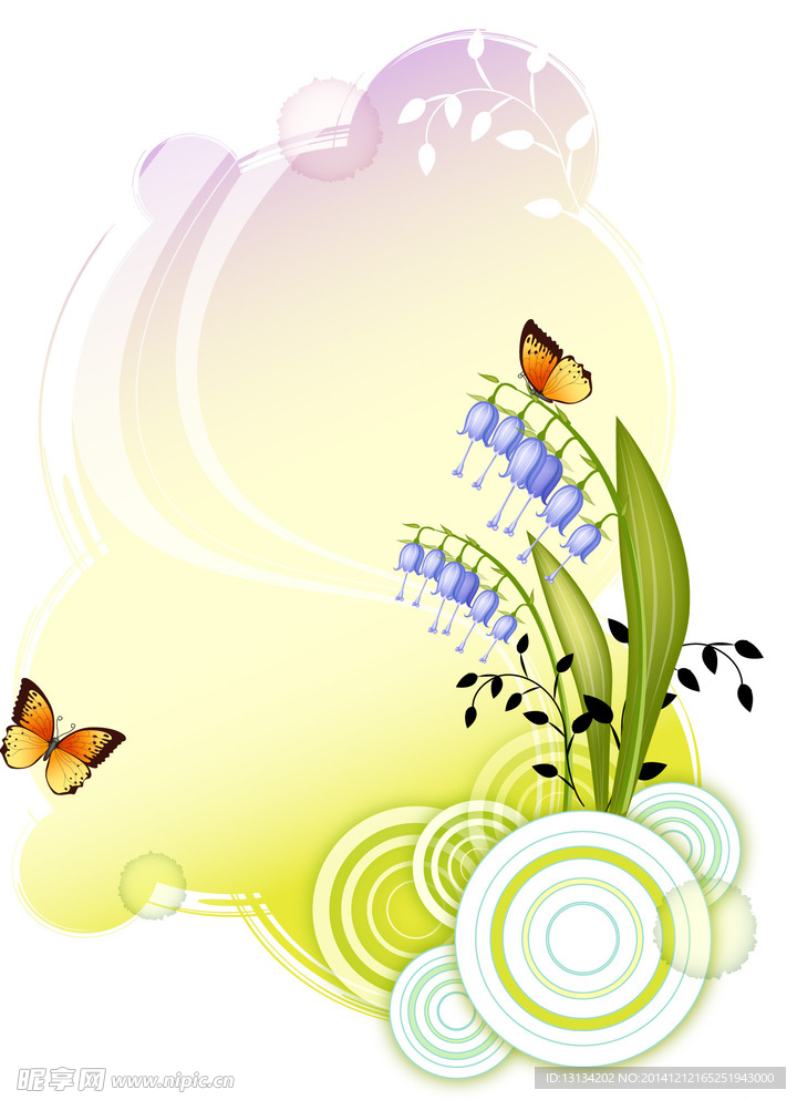 艳丽花纹