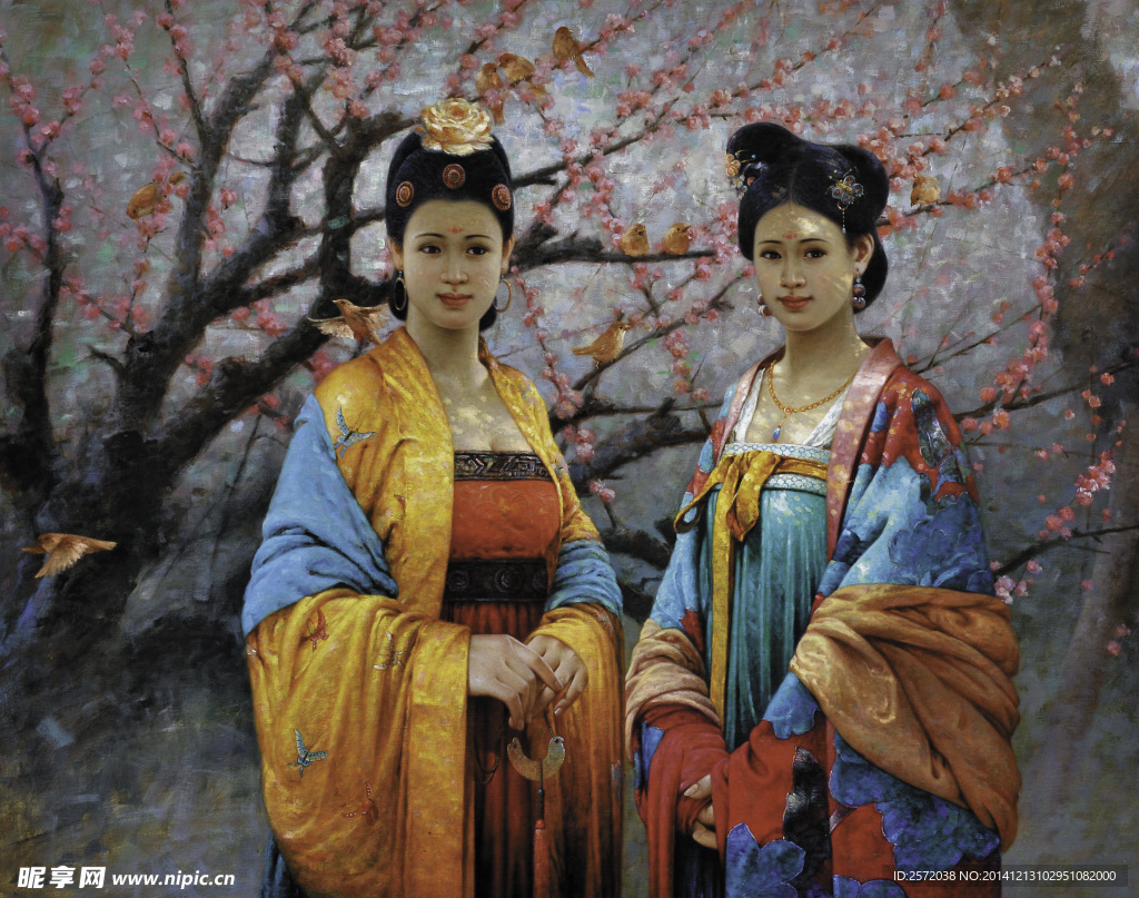 芙蓉园里的姐妹