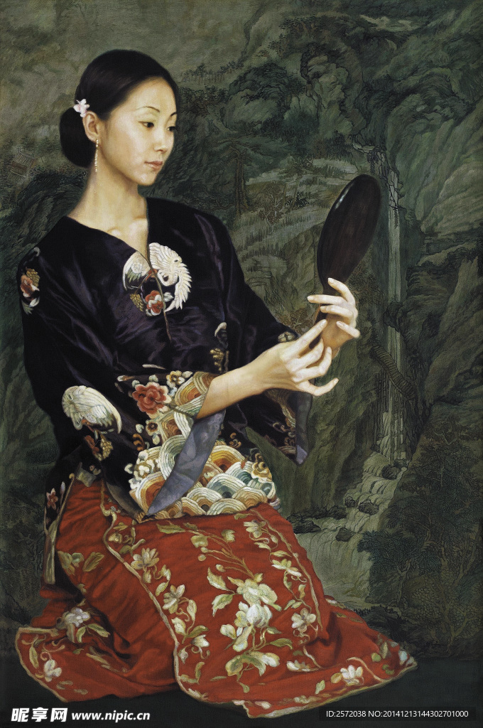 ：照镜子的女人