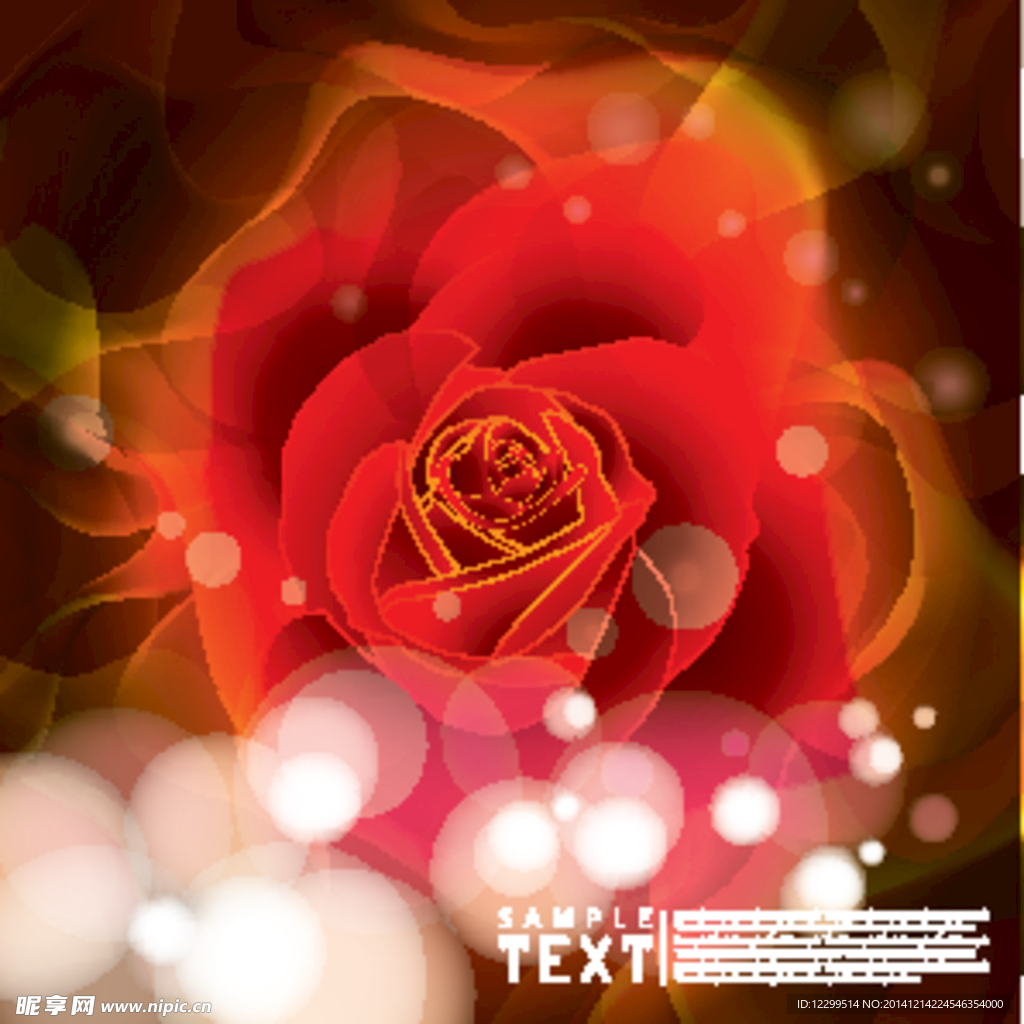 卷曲花纹底纹