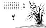水墨兰