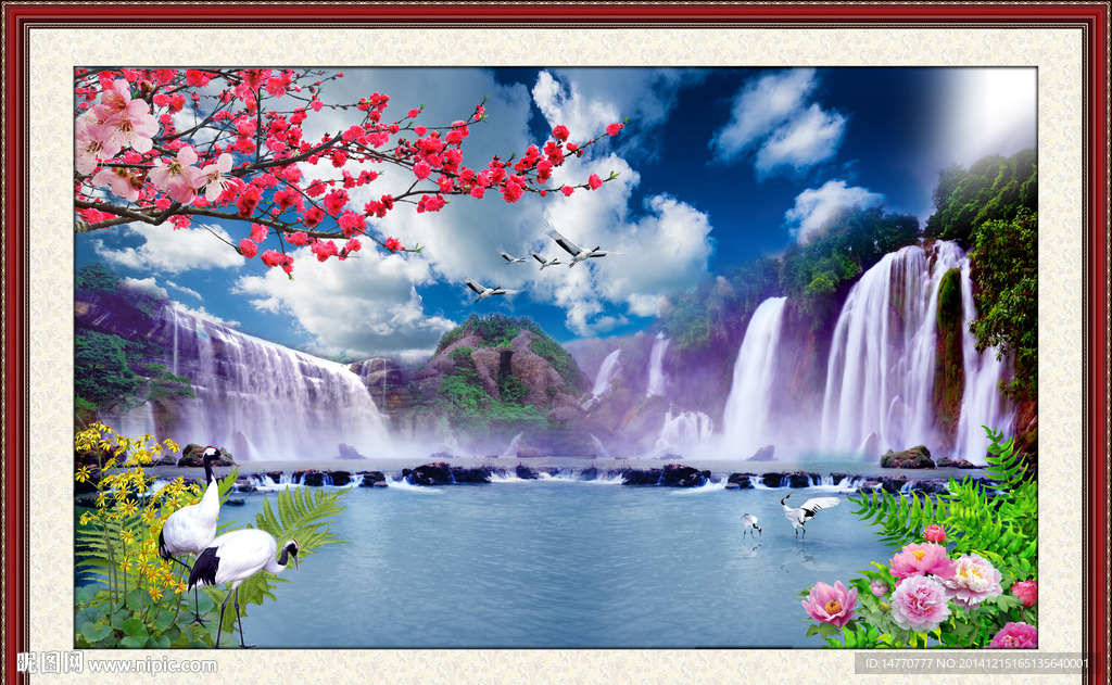 风景如画流水