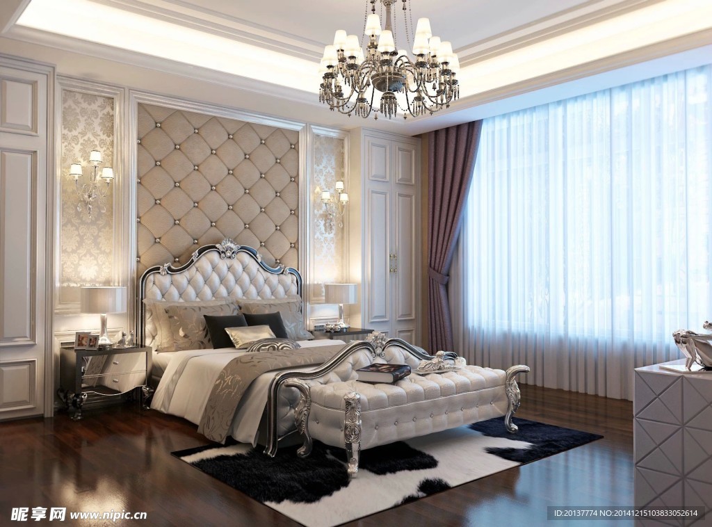 现代古典主义风格卧室