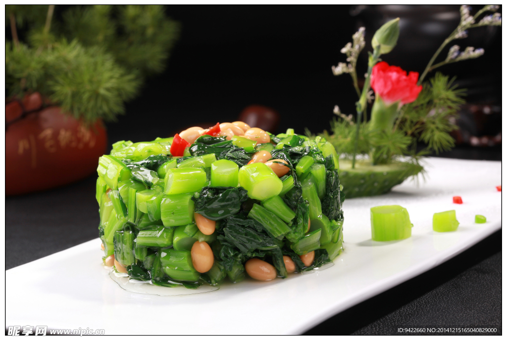 小青菜黄豆