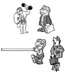 卡通人矢量( 平面图 )