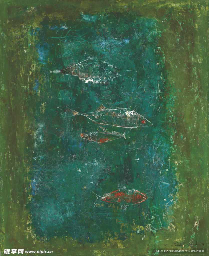 赵无极油画 抽象