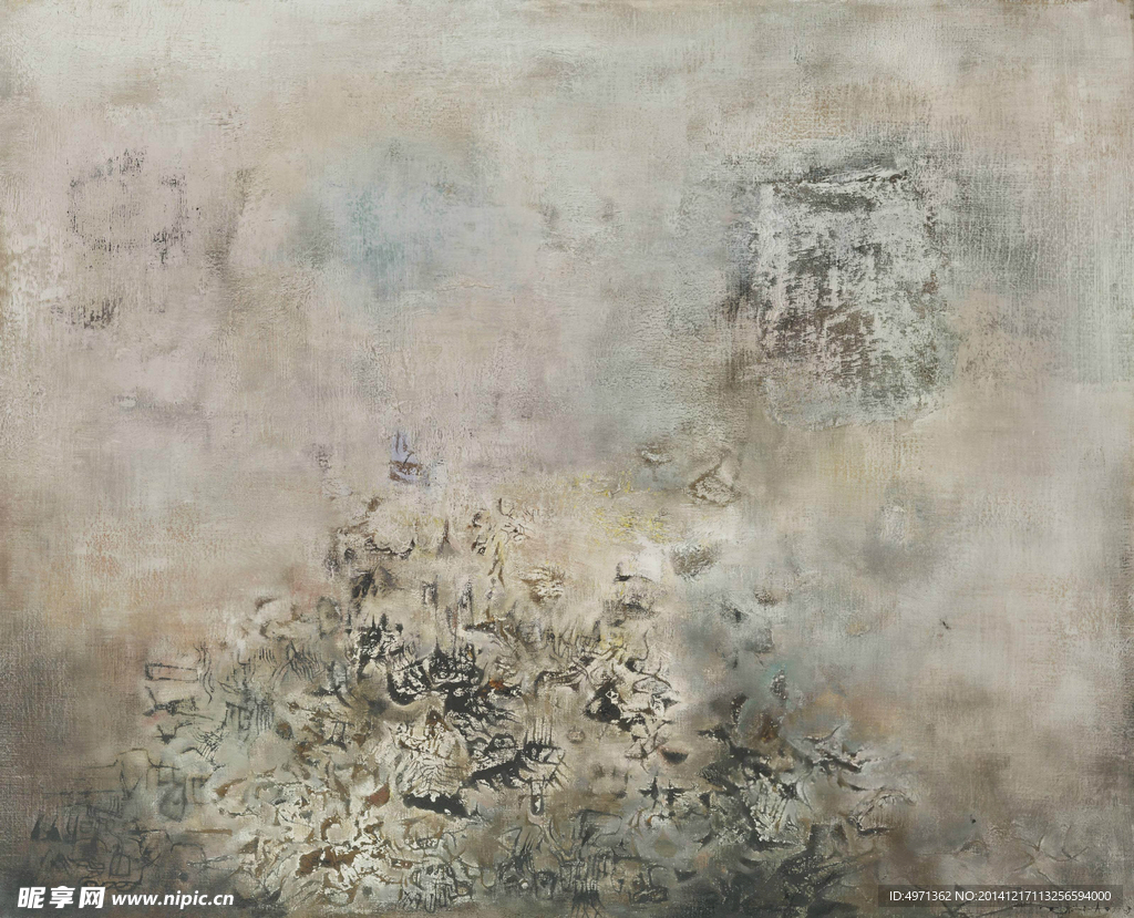 赵无极油画 抽象