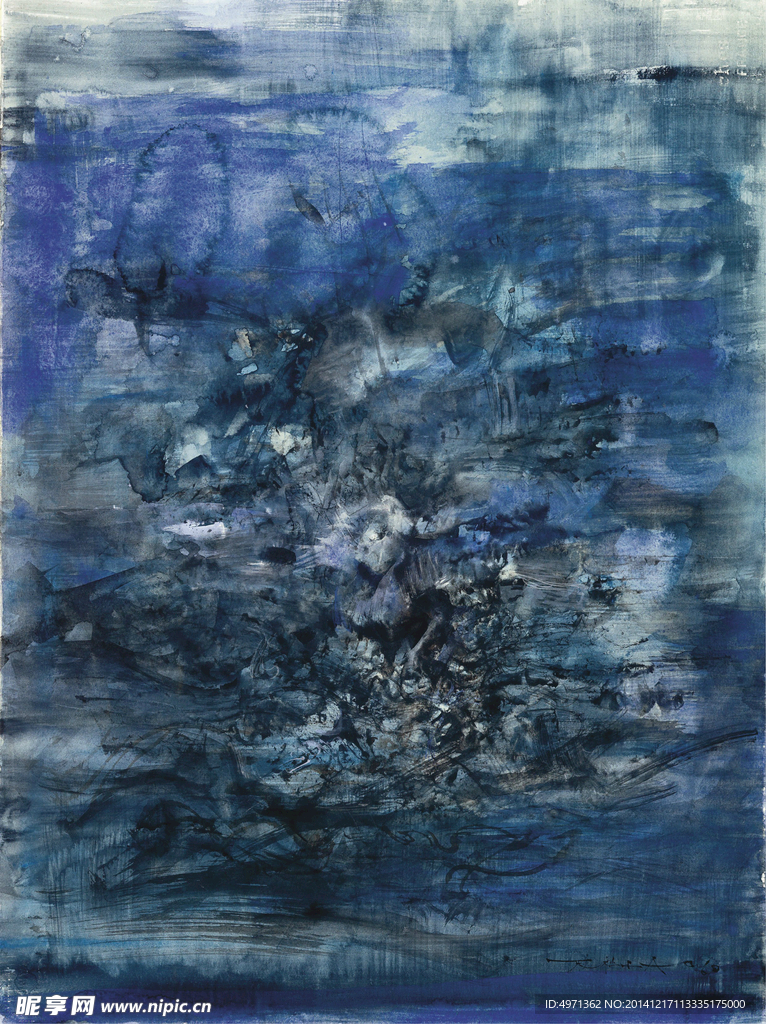 赵无极油画 抽象