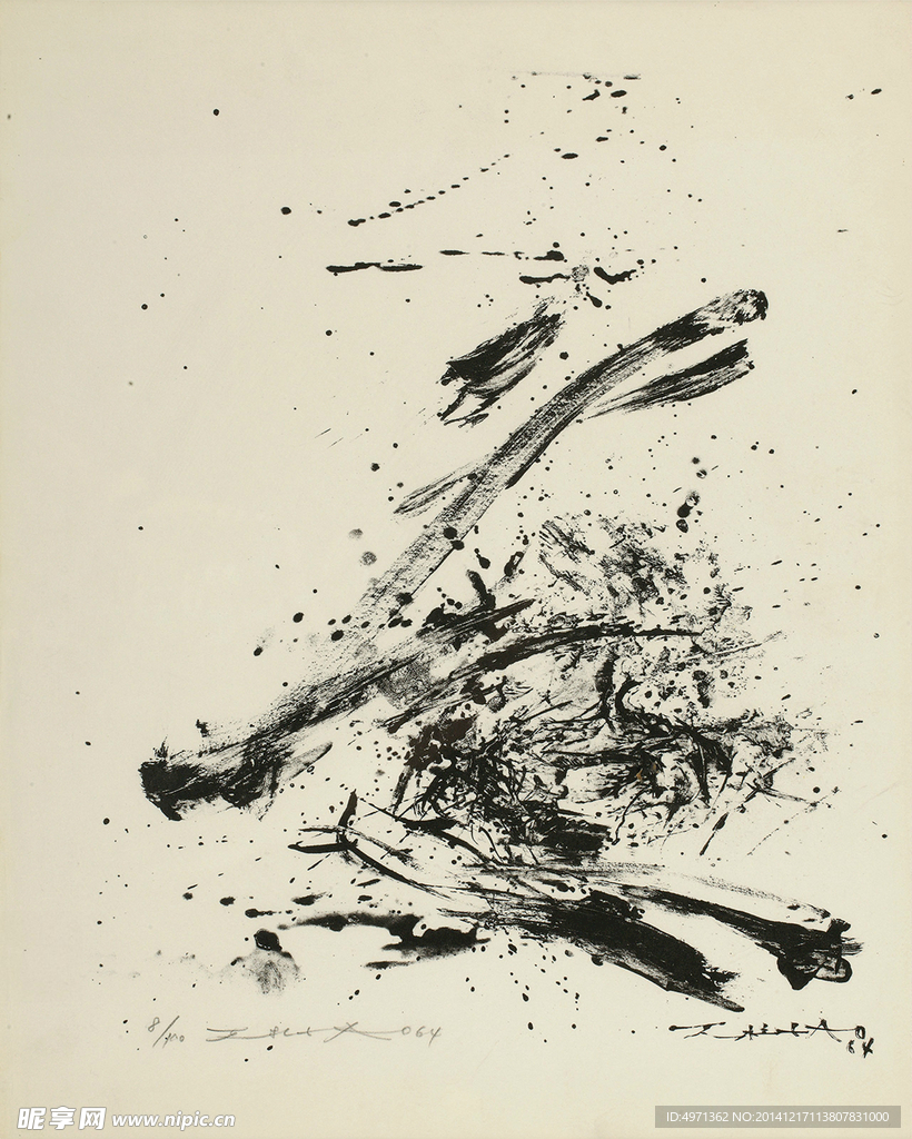 赵无极油画 抽象