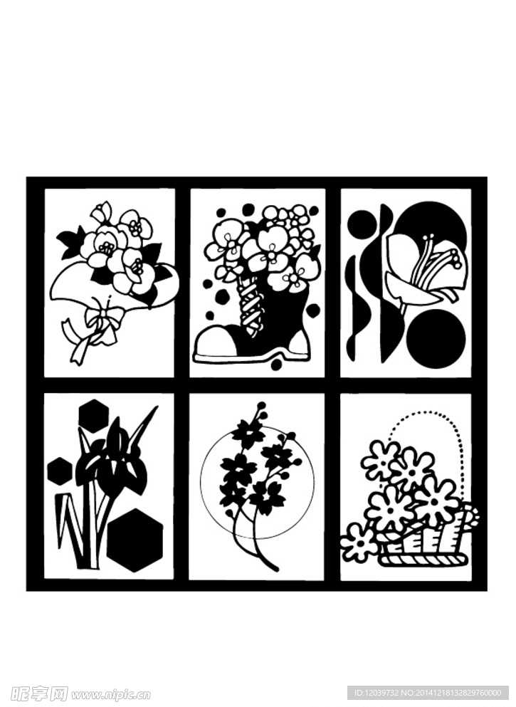 图案花