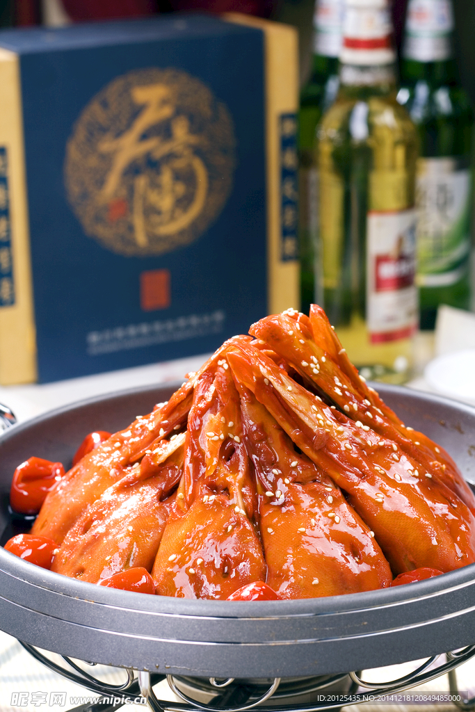 干锅辣鸭头