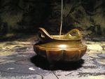 陈巧生 瓜棱桥耳铜香炉