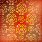 红色奢华图案背景矢量素材