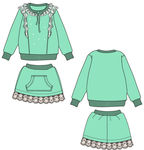 服装 童装 款式 雷丝 套装