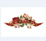 手绘花朵 WEDDING 婚礼