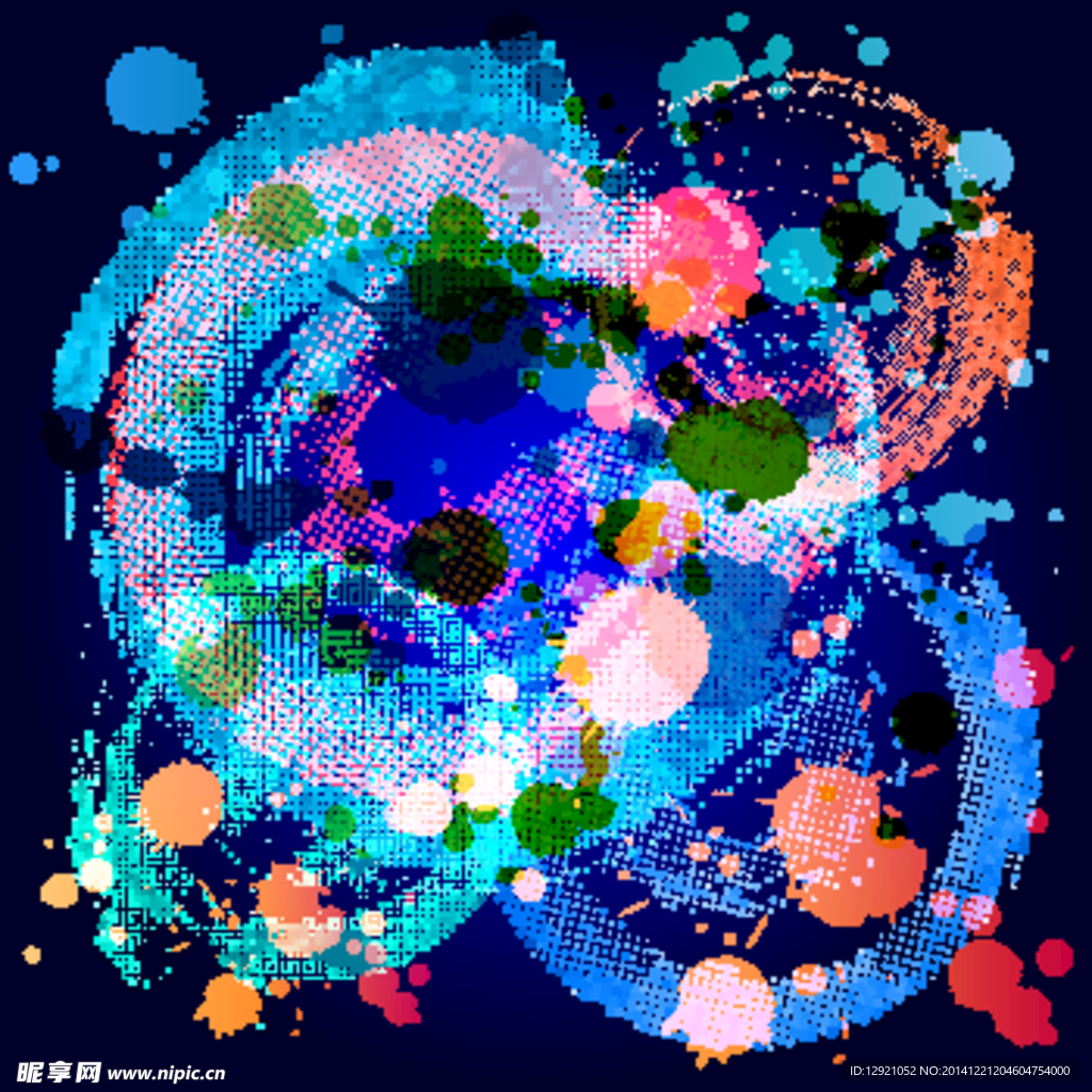 像素花纹