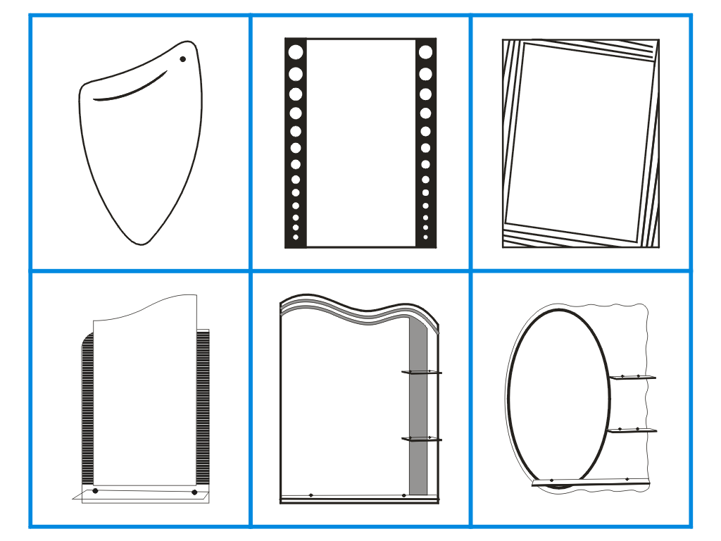 镜子模板