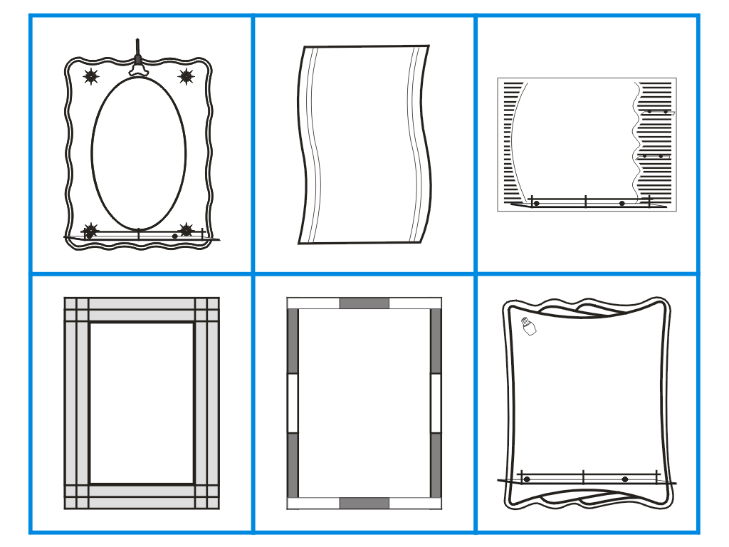 镜子模板