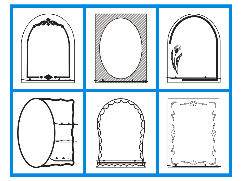 镜子模板