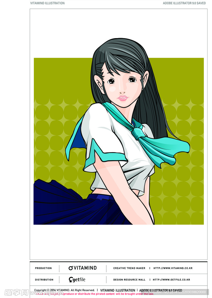 校园女孩图片