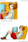 校园女孩图片
