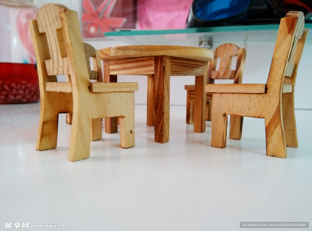 桌椅 板凳 微缩 微型 模型