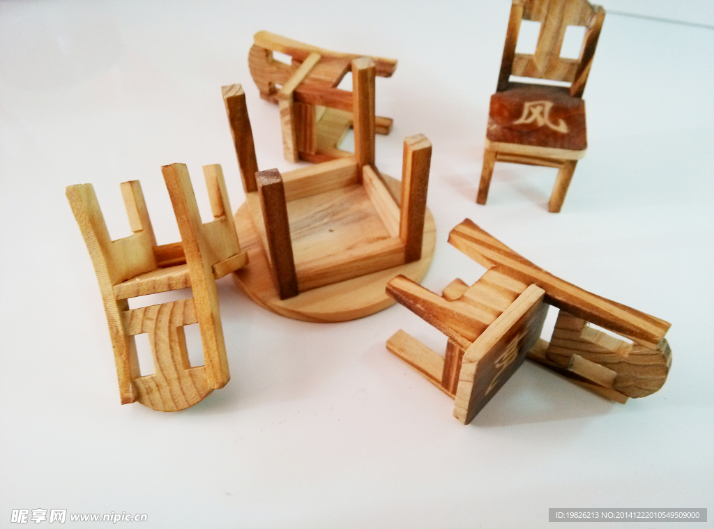 桌椅 板凳 微型 模型