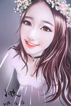 手绘美女