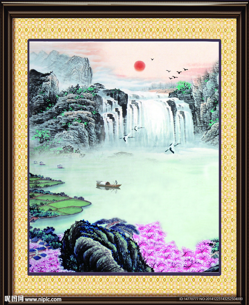 国画风景装饰