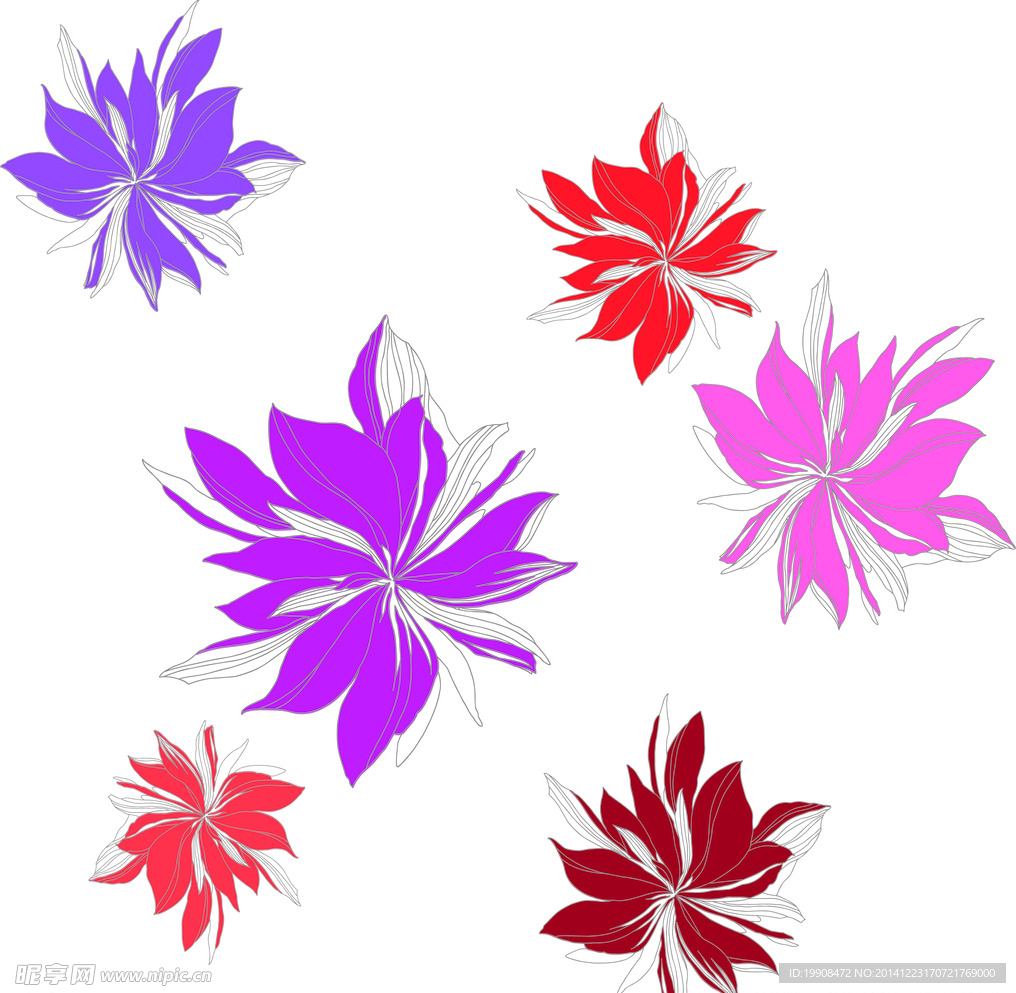 花纹背景 花朵