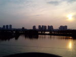 公园夕阳