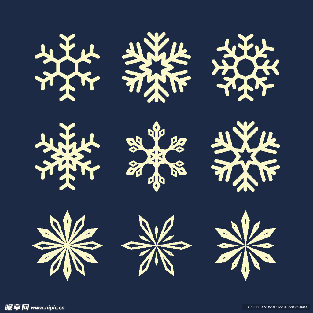 雪花图案