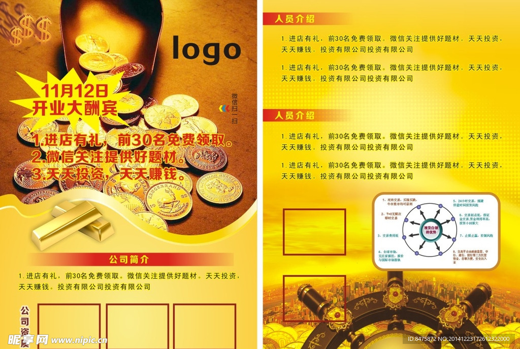 金融DM单  开业宣传单