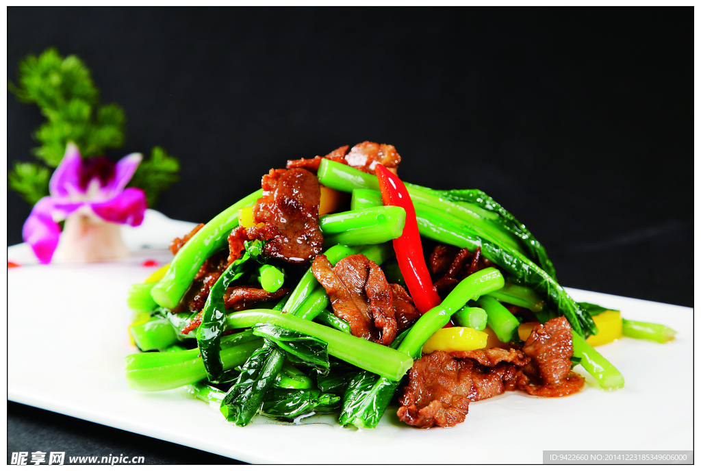 广东菜心鸭脯